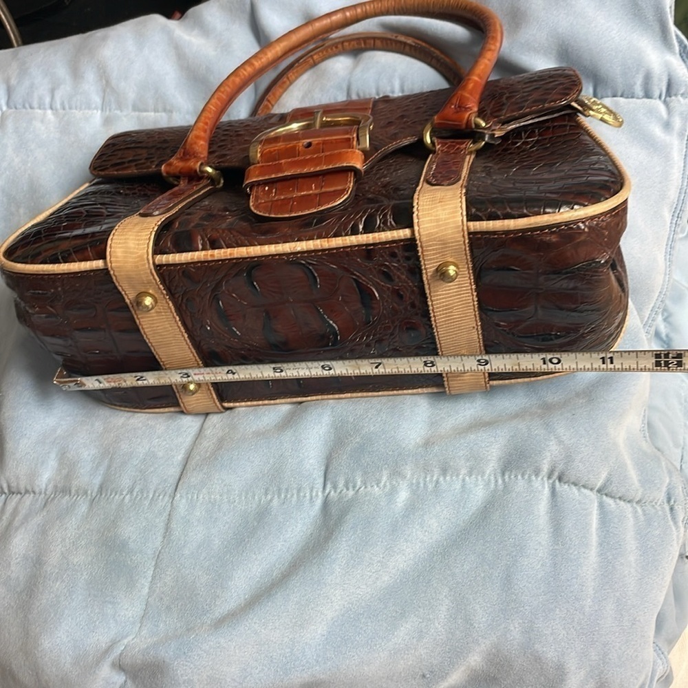 - Brahmin Tricolor Croc Satchel - Picture 13 of 15
